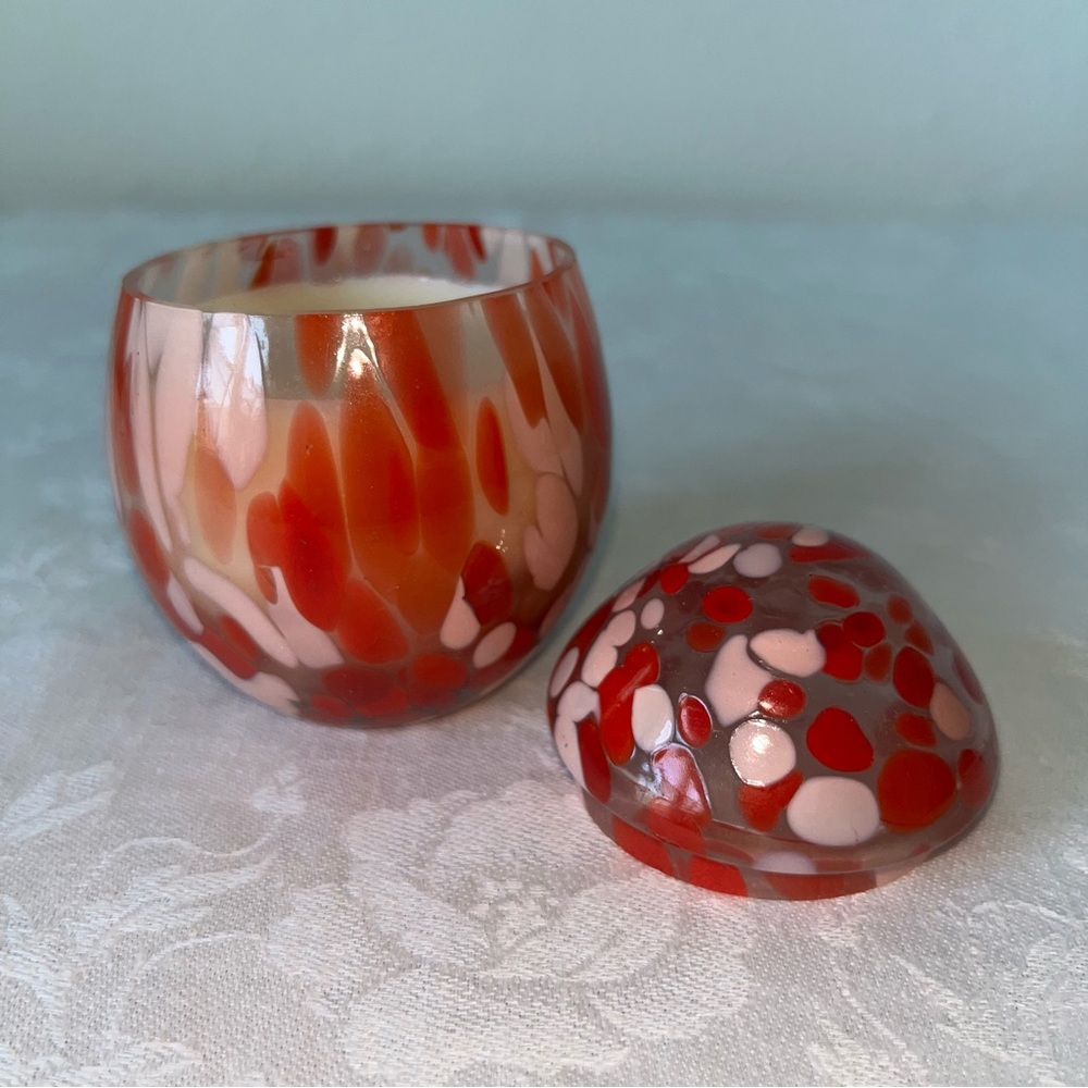Anthropologie NIB Mini Cheena Egg Floral Pink Peony & Neroli Glass Candle - Picture 9 of 16